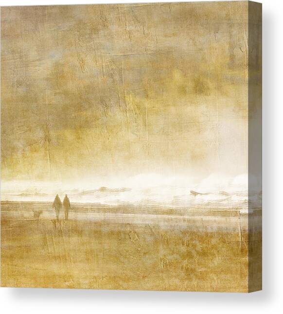 Golden Horizon Walk Canvas Print