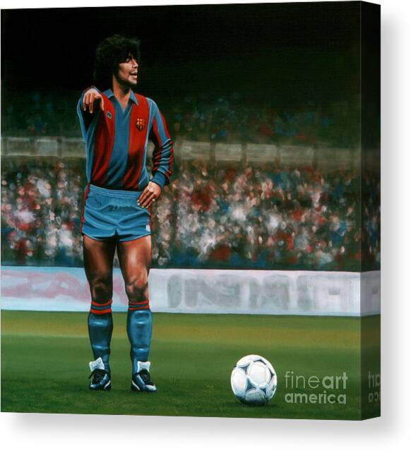 Print Pictures 12x16 inch Painting for Artwork Maradona Canvas Wall Art 