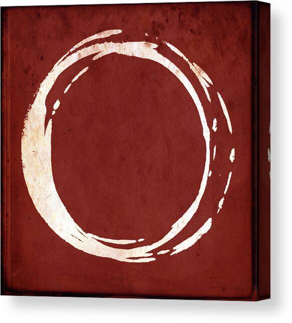 Enso No. 107 Red Canvas Art Print by Julie Niemela