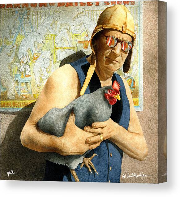 Geek... Canvas Art Print by Will Bullas