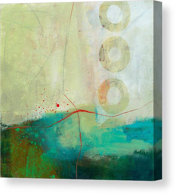 Green and Red 2 Canvas Art Print by Jane Davies
