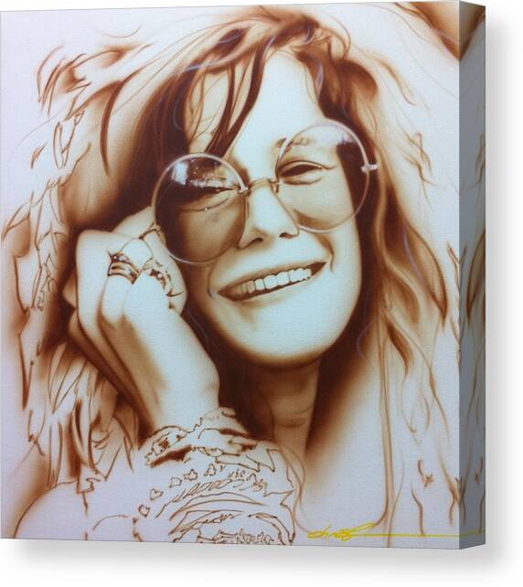 Janis Canvas Art Print by Christian Chapman Art