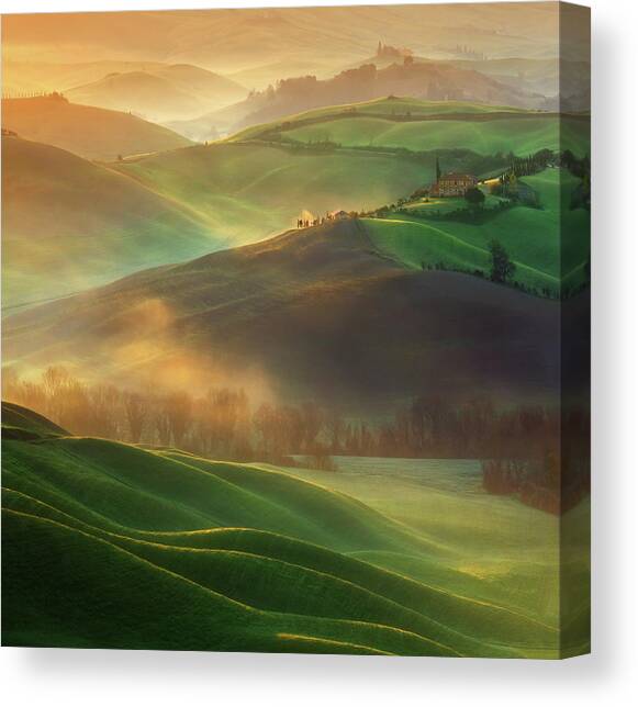 Morning Dreams Canvas Art Print by Krzysztof Browko