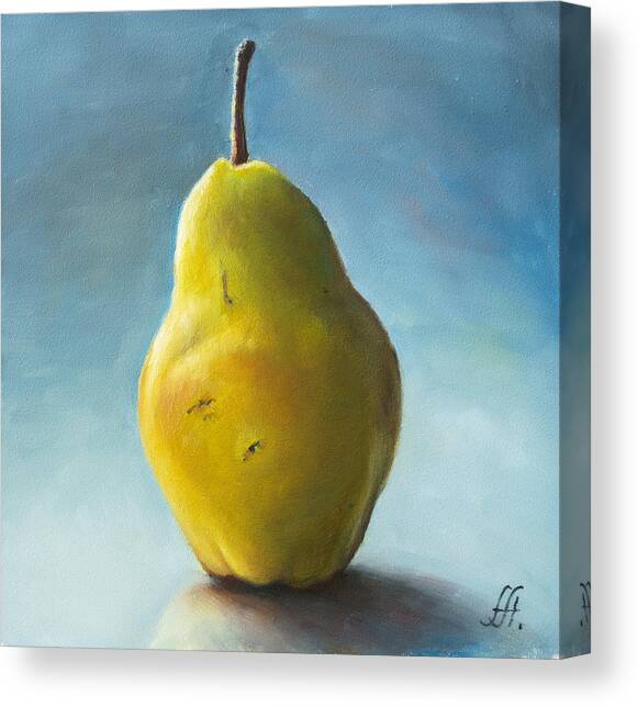 Pear Canvas Art Print by Anna Abramskaya