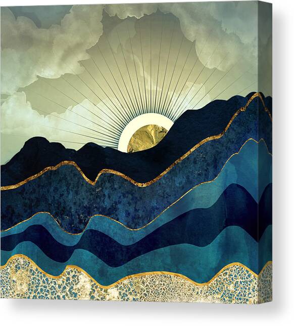 Post Eclipse Canvas Art Print by Spacefrog Designs