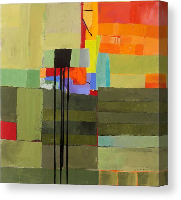 Stripes and Dips 1 Canvas Art Print by Jane Davies