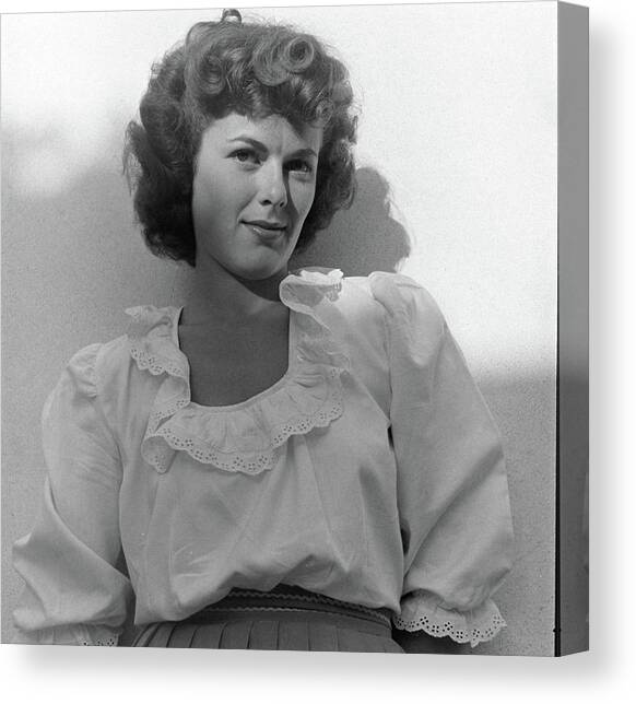 Barbara Hale Canvas Art Print by Peter Stackpole