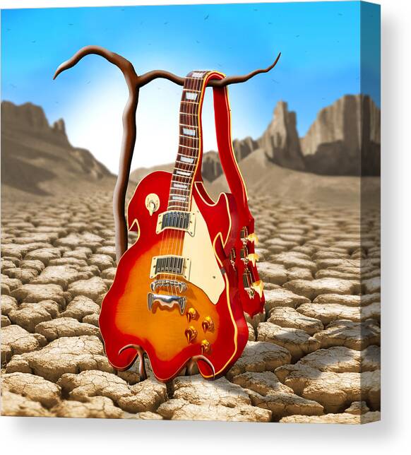 Soft Guitar II Canvas Art Print by Mike McGlothlen