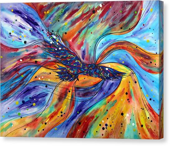 Soaring Eagle Painting by Christine Ghattas