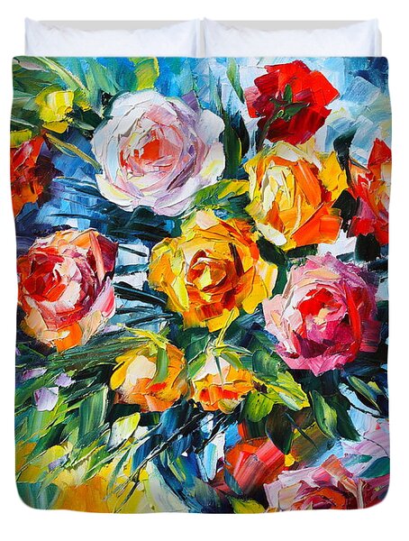 Roses Painting by Leonid Afremov