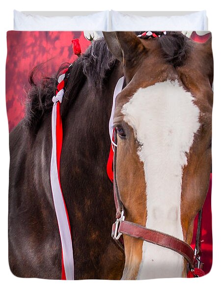 Budweiser Clydesdale Duvet Cover