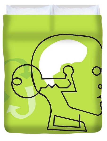 Key To The Mind Duvet Cover