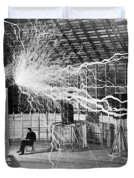 Tesla, Conductor of Electricity Coffee Mug by Mark Fredrickson - Pixels  Merch