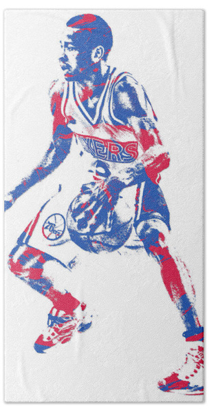 Allen Iverson 76ers NBA Star Bath Towel by Afrio Adistira - Pixels