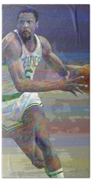 Bill Russell Boston Celtics by David Lloyd Glover