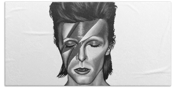 AGHRFH Charcoal David Bowie Large Beach Blanket Towel Ultra Soft Super Water Absorbent Multi-Purpose 31 X 51 