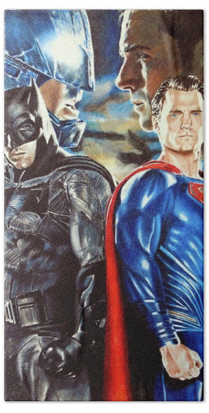 Batman x Superman Dawn Of Justice Velour Beach Towel 