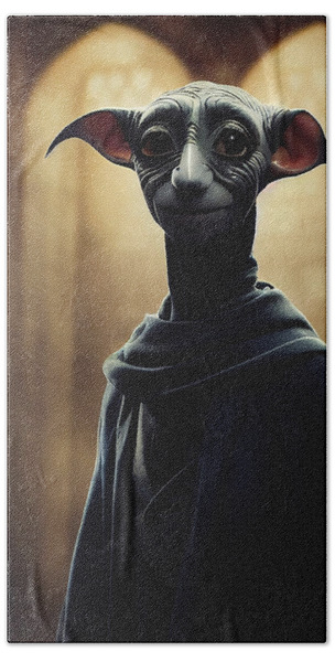Portrait of Dobby the House Elf from Harry Potter Shower Curtain by Barbara  Searcy - Pixels