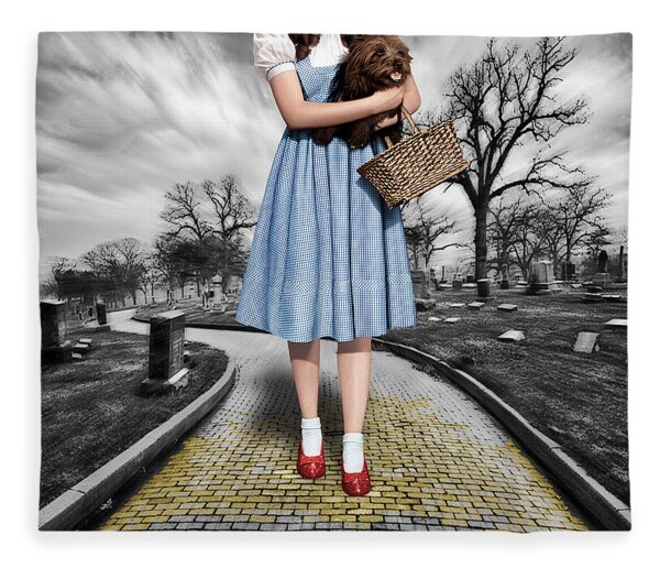 New 58x36 The Wizard of Oz Collage Fleece Throw Gift Blanket Dorothy Movie Photo 