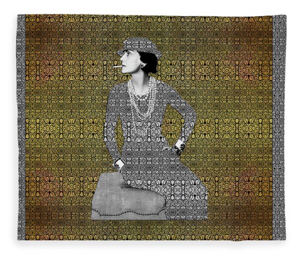 Coco Chanel Fleece Blankets for Sale - Pixels