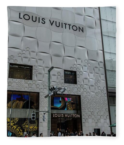 Hot] Louis Vuitton Luxury Brand white and gray Fleece Blanket