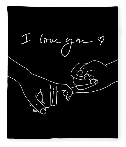 Black hand drawn hands heart and words i love you on transparent  background, pinky promise pinky swear one line art, valentines day gift  ideas Art