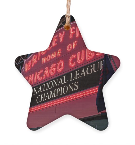 Chicago Cubs Ornament Scoreboard Marquee 