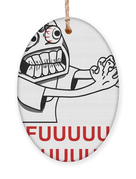 Rage Guy Angry Fuu Fuuu Fuuuu Rage Face Meme T-Shirt Face Troll Face Man  Grabbing Internet Meme Rage Canvas Print / Canvas Art by Mounir Khalfouf -  Fine Art America