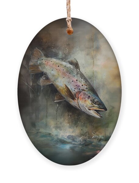 Trout Holiday Ornaments for Sale - Pixels Merch