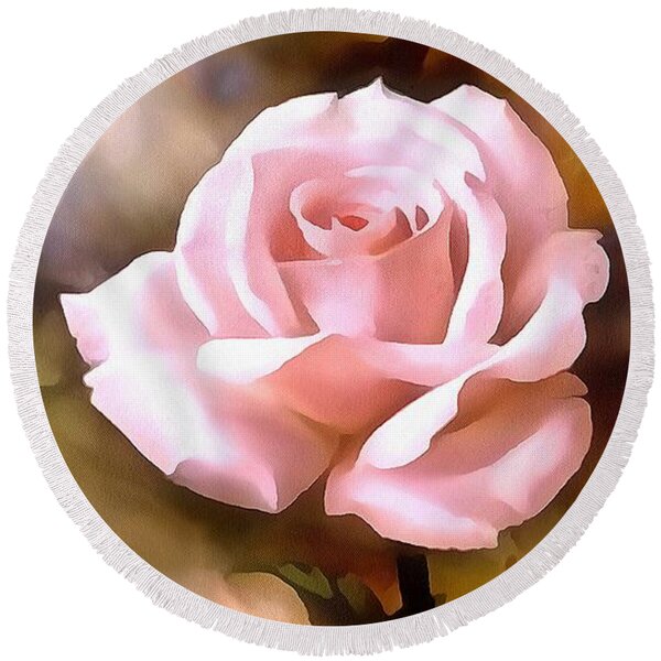  Painting - Pink Paper Rose In Acrylic by Catherine Lott