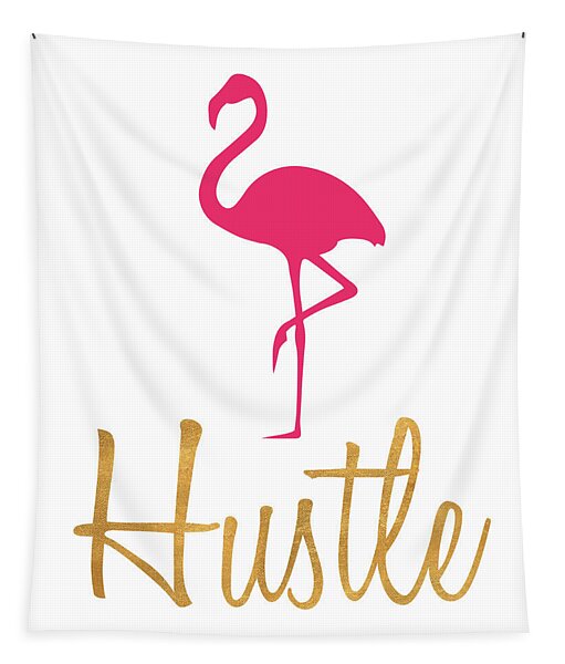 Flamingo Motivation Tapestry