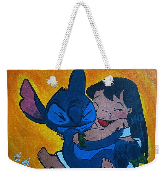 Lilo and Stitch watercolor Tapestry by Mihaela Pater - Fine Art America
