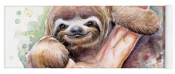 sloth yoga mat