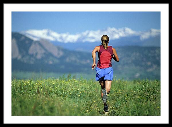 A Woman Trail Running Near Boulder, Co Photograph by Celin Serbo - Fine Art  America
