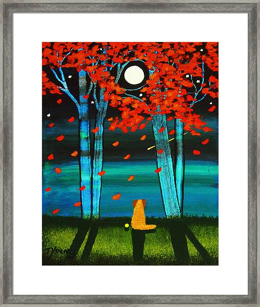 Tree Swing Modern Folk Art Print of Todd Young painting Last Days of Summer