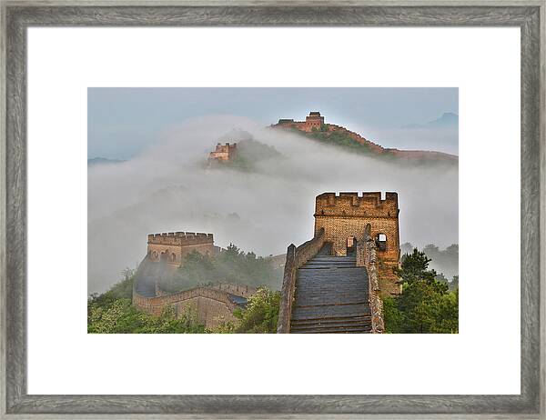 Framed Print Asian Picture Poster Ancient Ruins Mongolia Great Wall of China 