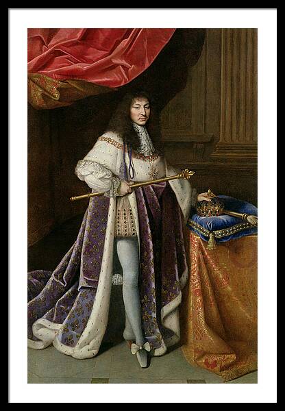 Portrait Of Louis Xiv 1638-1715 Oil On Canvas Photograph by French School -  Fine Art America