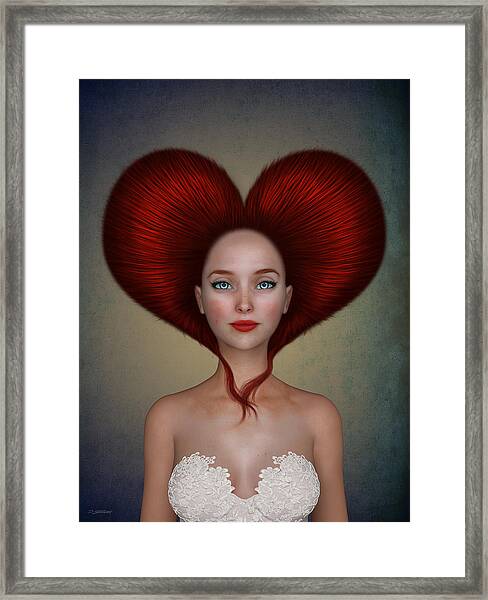 Queen Of Hearts Framed Art Prints - Fine Art America