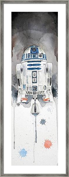 Star Wars R2-D2 Patent Art Tableau noir 21,6 x 27,9 cm 
