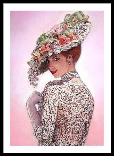 Victorian Lady in Lavender Lace by Sue Halstenberg