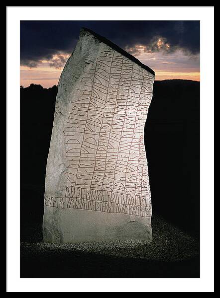 Olsbro rune stone. This stone, like many other rune stones, is