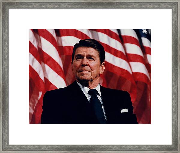 US President Ronald Reagan ***SPECIAL EDITION*** Framed Portrait 