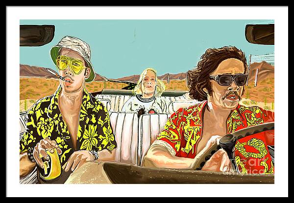 Fear and Loathing in Las Vegas Framed poster
