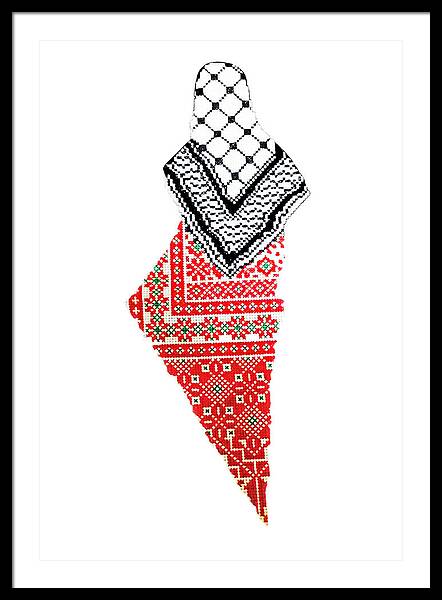 Palestinian Keffiyeh Pattern Art Print for Sale by QuotedByHex