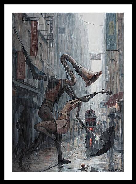 Life Is  Dance In The Rain Framed Print Life Is  Dance In The Rain Framed Print