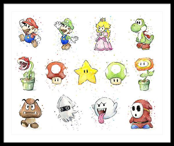 Nintendo Super Mario Yoshi Intro Jump Graphic Jigsaw Puzzle by Jia Elle -  Fine Art America