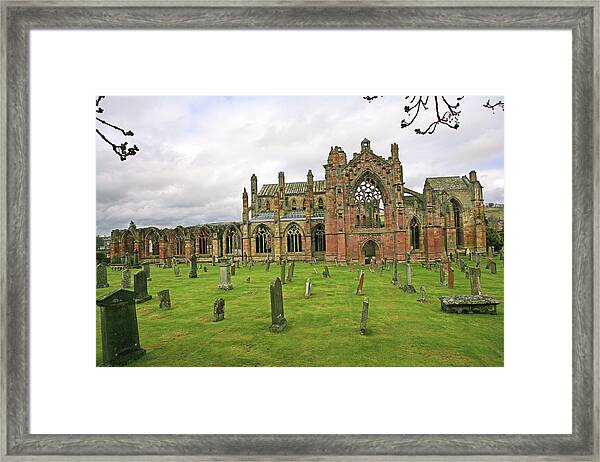 The Abbey Melrose Scotland SCOT161 Art Print A4 A3 A2 A1 