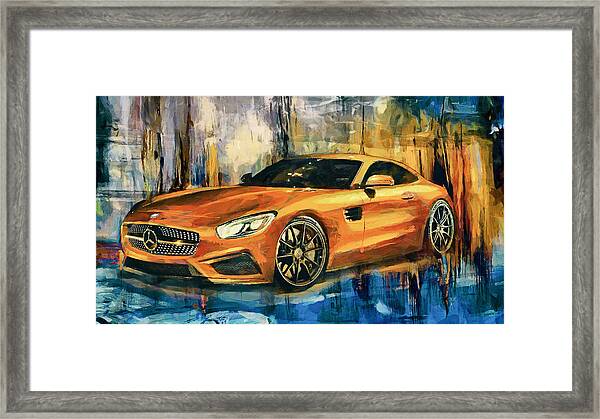 Mercedes AMG GT toile Impressions mur Art Extra Large Toile Imprimé 60-35 in 