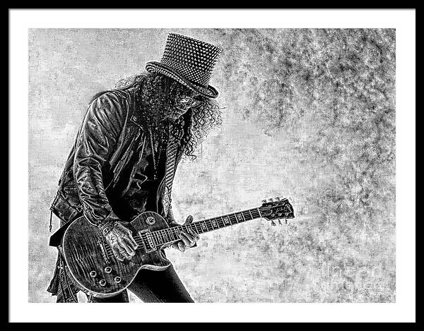 Slash - Guitarist Digital Art by Ian Gledhill - Pixels
