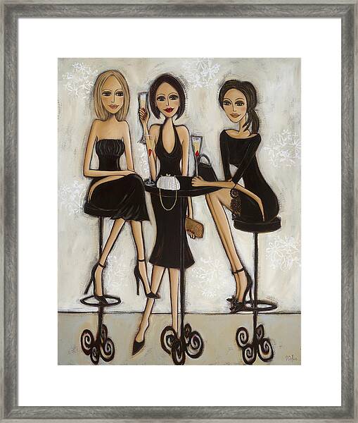 Trois Petites Robes Noires - 3 Little Black Dresses Painting by Denise ...